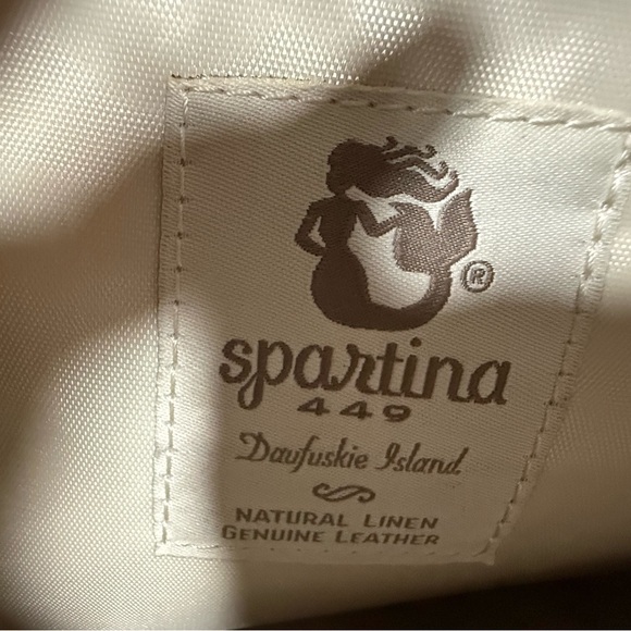 Spartina 449 Navy and Beige Patterned Backpack - Picture 3 of 9